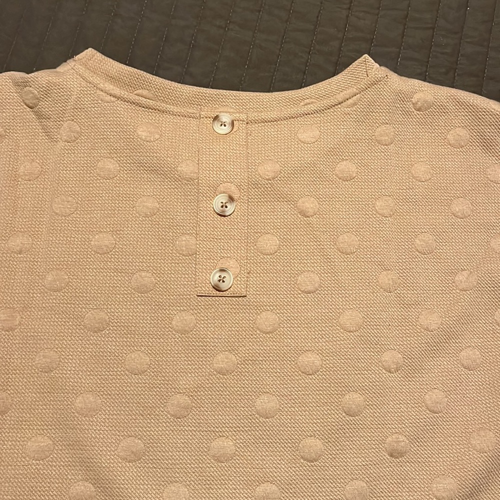 Blu Pepper ladies size Large 2 piece top and shorts Swiss dot pattern - Picture 5 of 9
